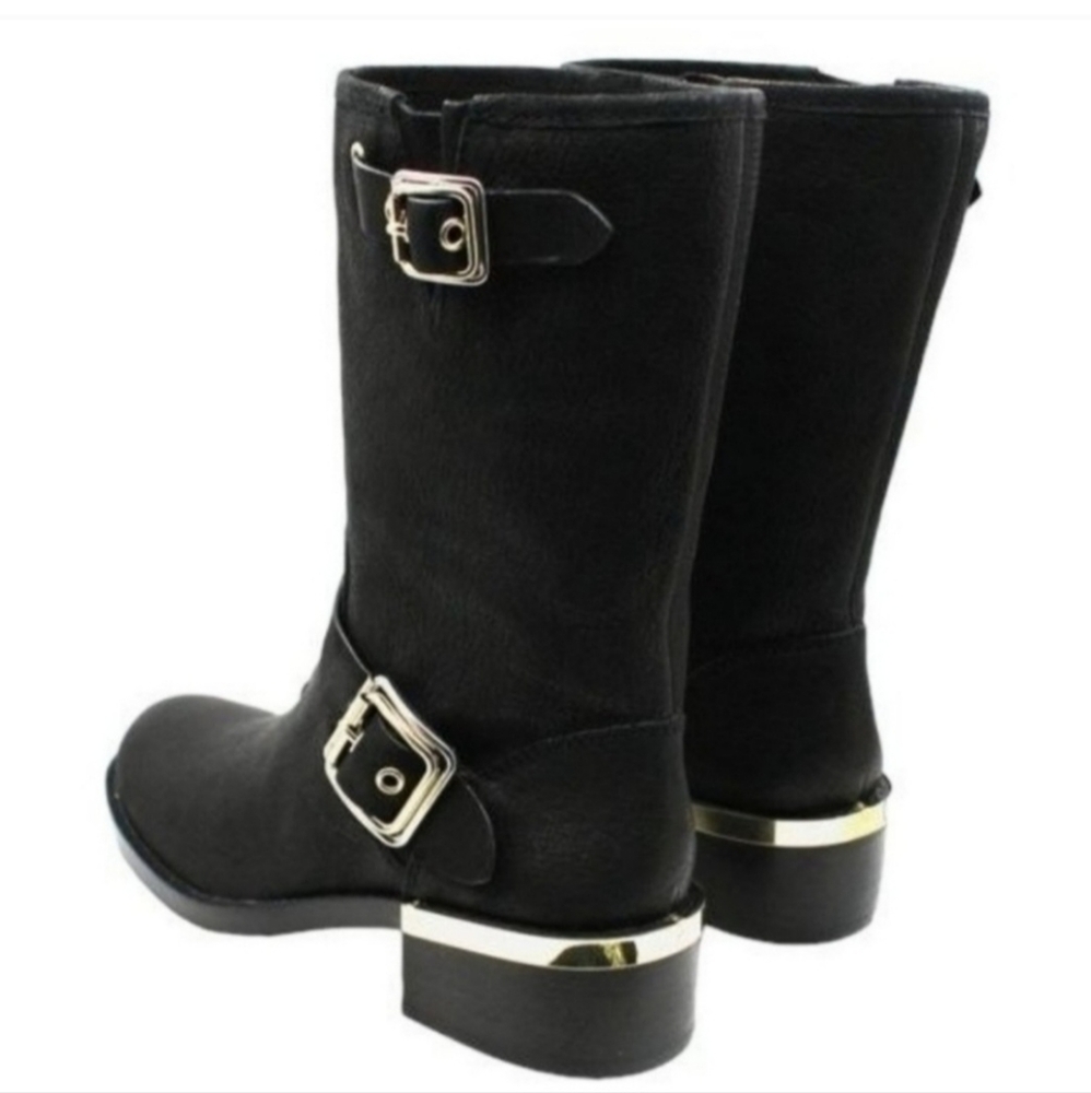 Vince Camuto Womens Moto Boots Black 8.5 - Picture 2 of 8